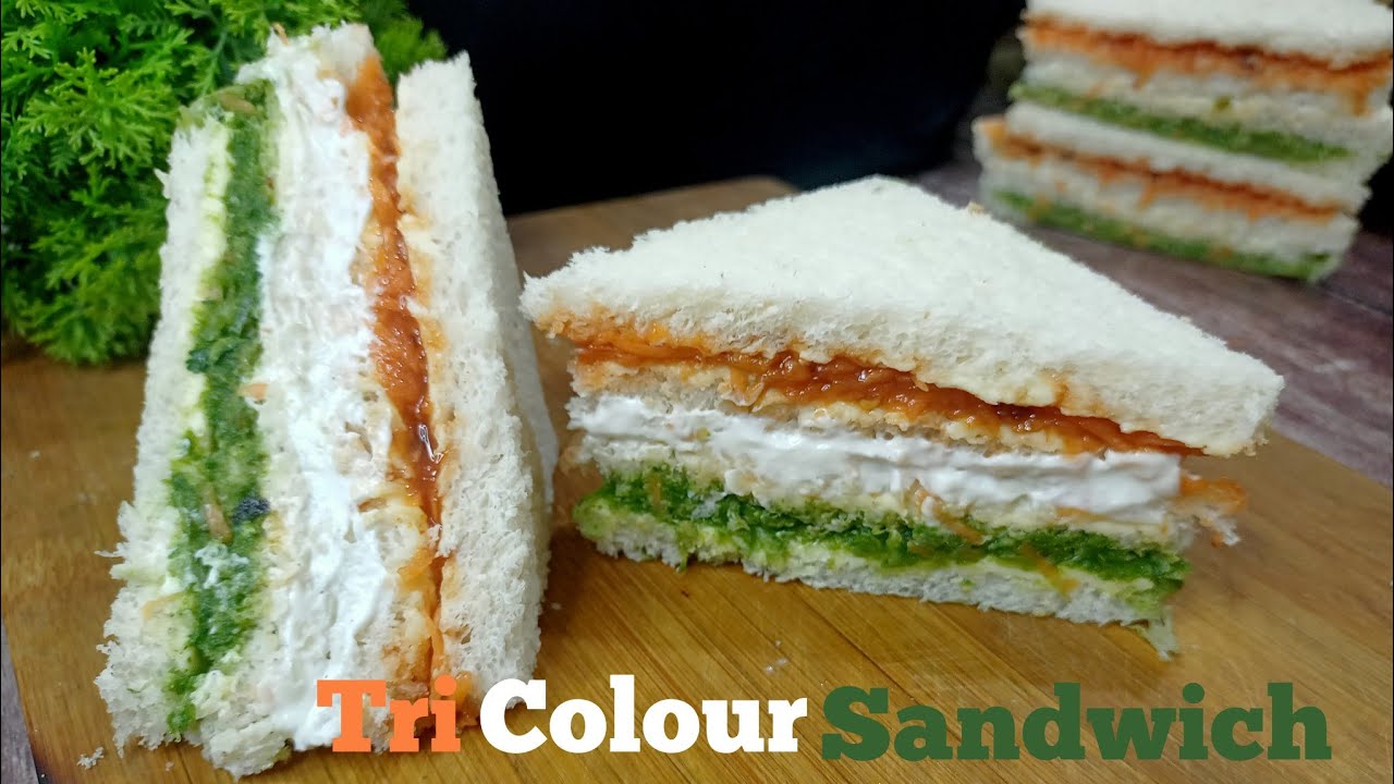 Sandwich Recipe |  Tiranga Sandwich | Tricolour Sandwich Recipe | Non-fire Sandwich Recipe  |