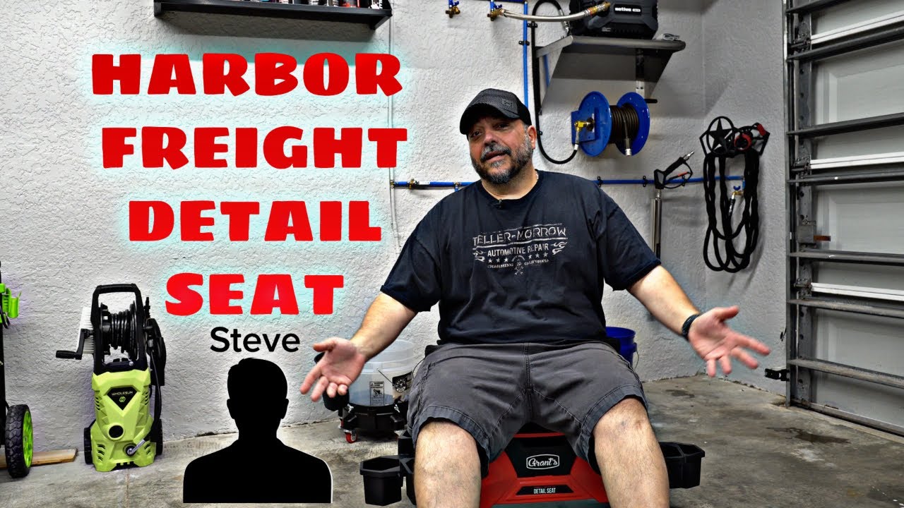 Steve Bought Me A XMAS Gift - Grant's Detail Seat From Harbor Freight
