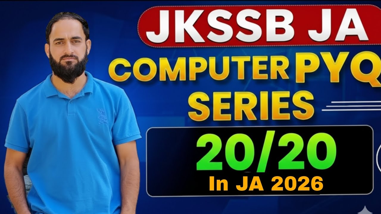 Computer Questions Asked by JKSSB in Junior Assistant Paper 