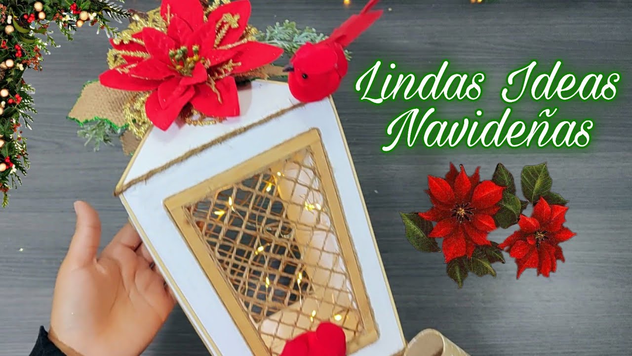 MIRA COMO PUEDES CREAR LINDOS ADORNOS NAVIDE&Ntilde;OS 🎄 MANUALIDADES NAVIDE&Ntilde;AS / CHRISTMAS DIY/ARTESANATO