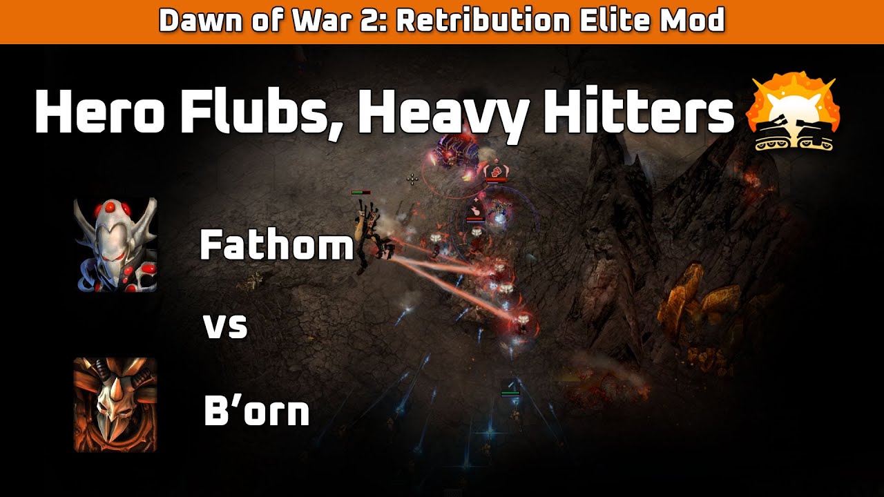 DOW2: Elite Mod Fathom (Warlock) vs B'orn (Chaos Sorcerer) - Hero Flubs, Heavy Hitters
