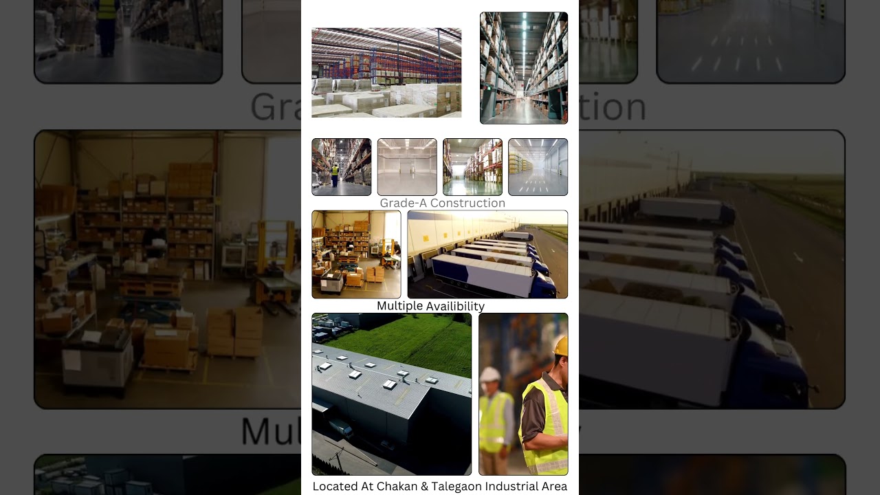 Industrial Sheds available on Long Term Lease at Chakan and Talegaon Industrial Area