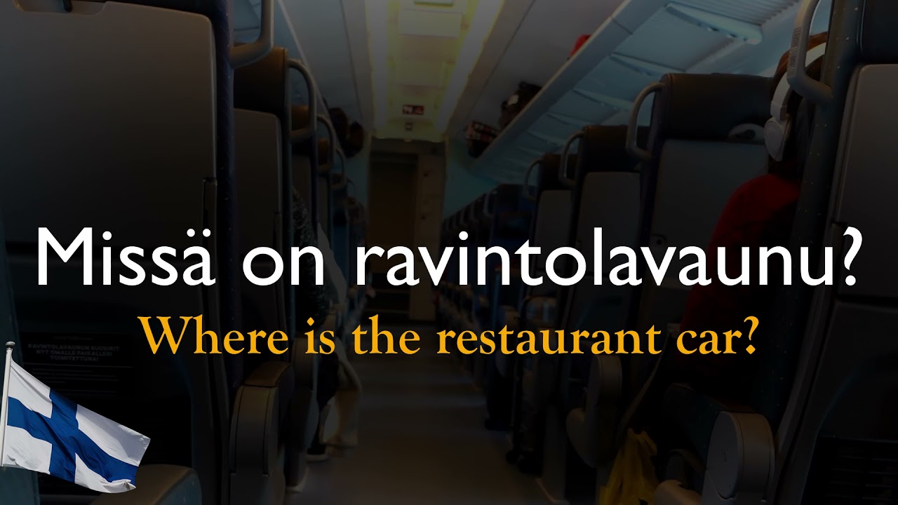 Common Finnish sentences on a train