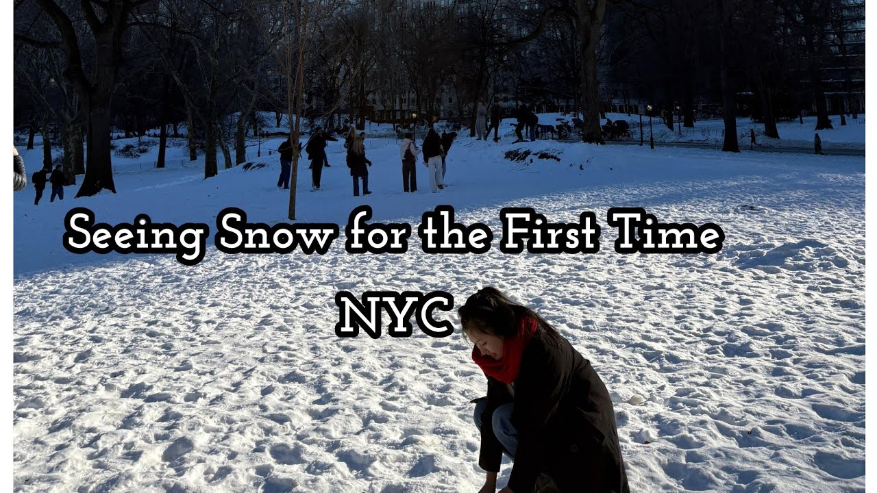 NYC Covered in Snow ❄️ | My First Time Seeing Snow