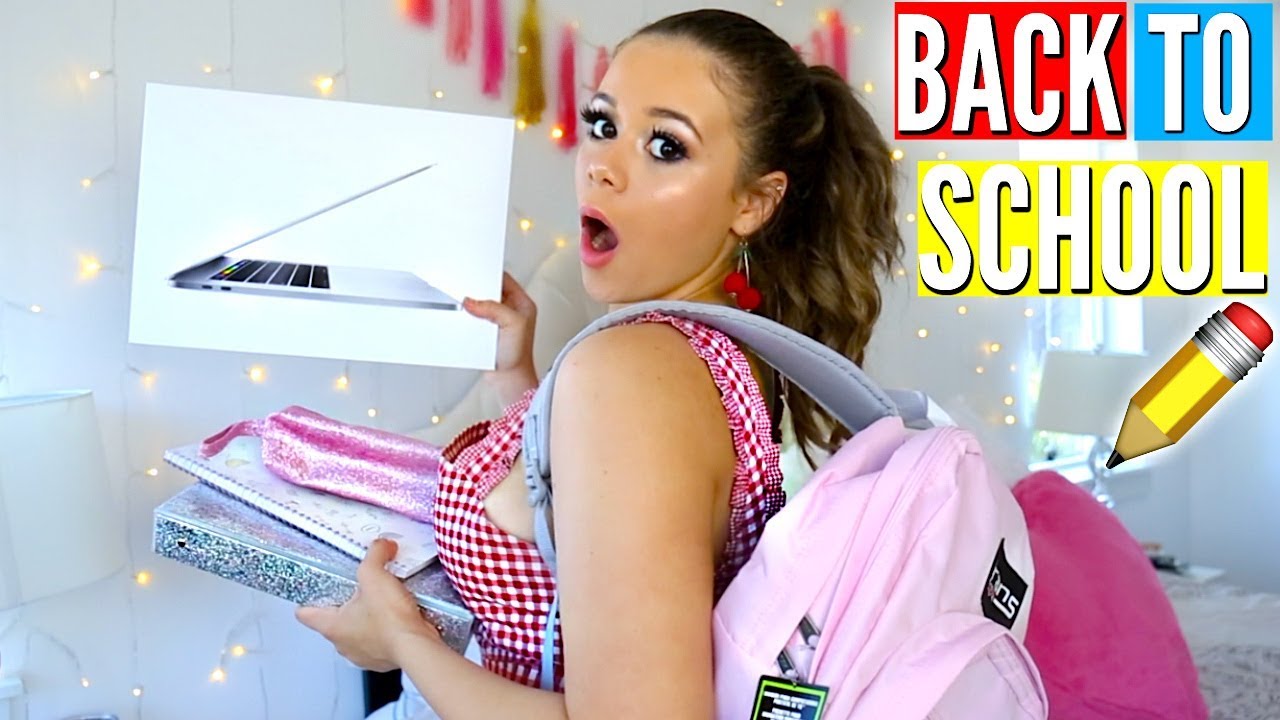 Back To School Haul + HUGE GIVEAWAY! MacBook, School Supplies & More! | Krazyrayray