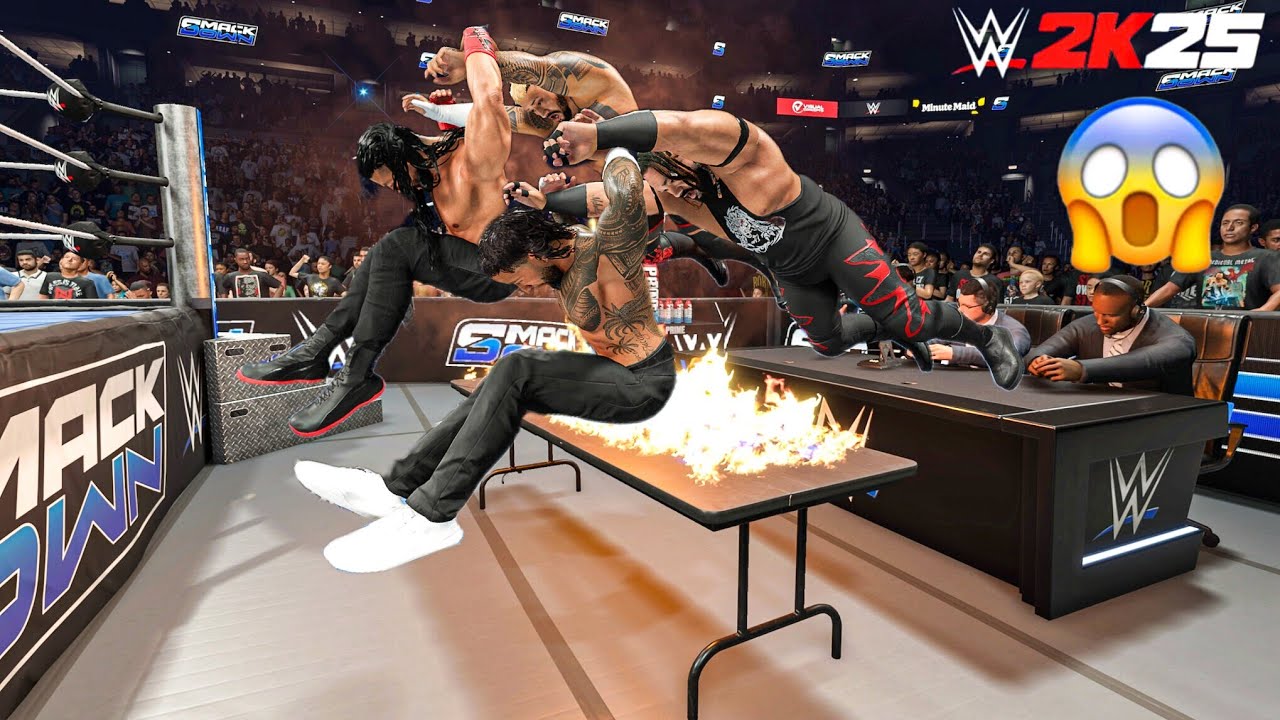 OG Bloodline Destroys Solo Sikoa and Jacob Fatu at Friday Night Smackdown | WWE 2K25 Gameplay