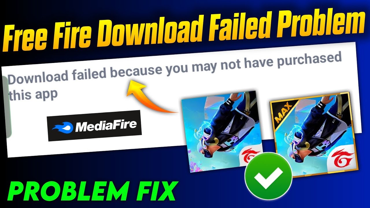 free fire download failed because you may not have purchased this app | free fire download Obb File