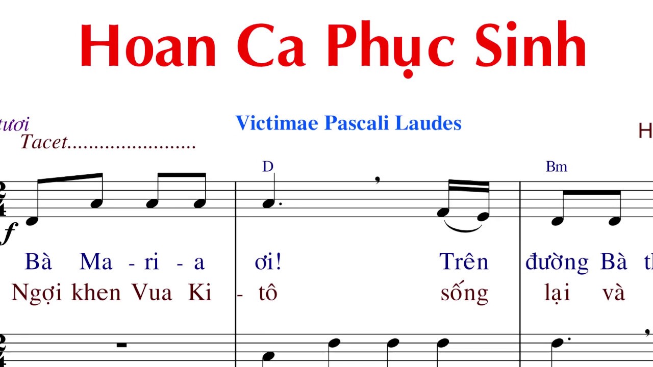 Hoan Ca Phục Sinh (Tập hát) - Hùng Lân - Anna Sao Mai