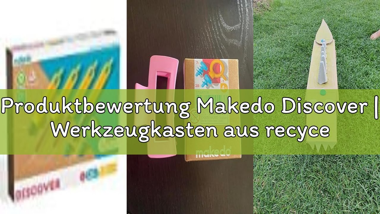 Produktbewertung Makedo Discover | Werkzeugkasten aus recycelter Pappe im kleinen Werkzeugkasten (12