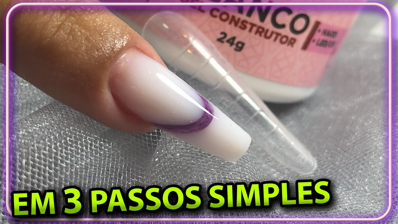 Francesa Reversa 3D de forma simples no Molde F1 com Gel!