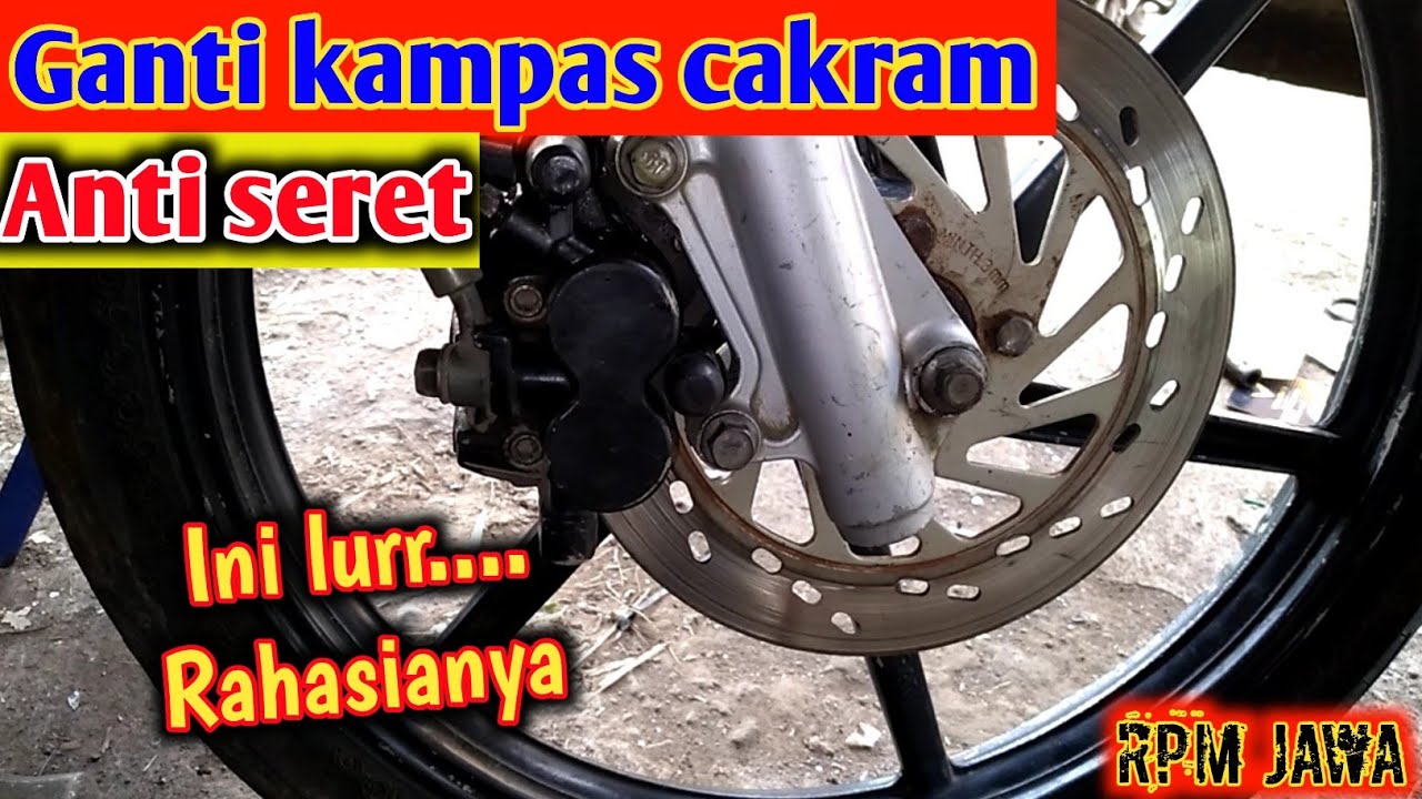 🔴Cara ganti kampas rem depan anti seret suzuki smash,shogun,honda supra,grand,supra 125❗️❗️