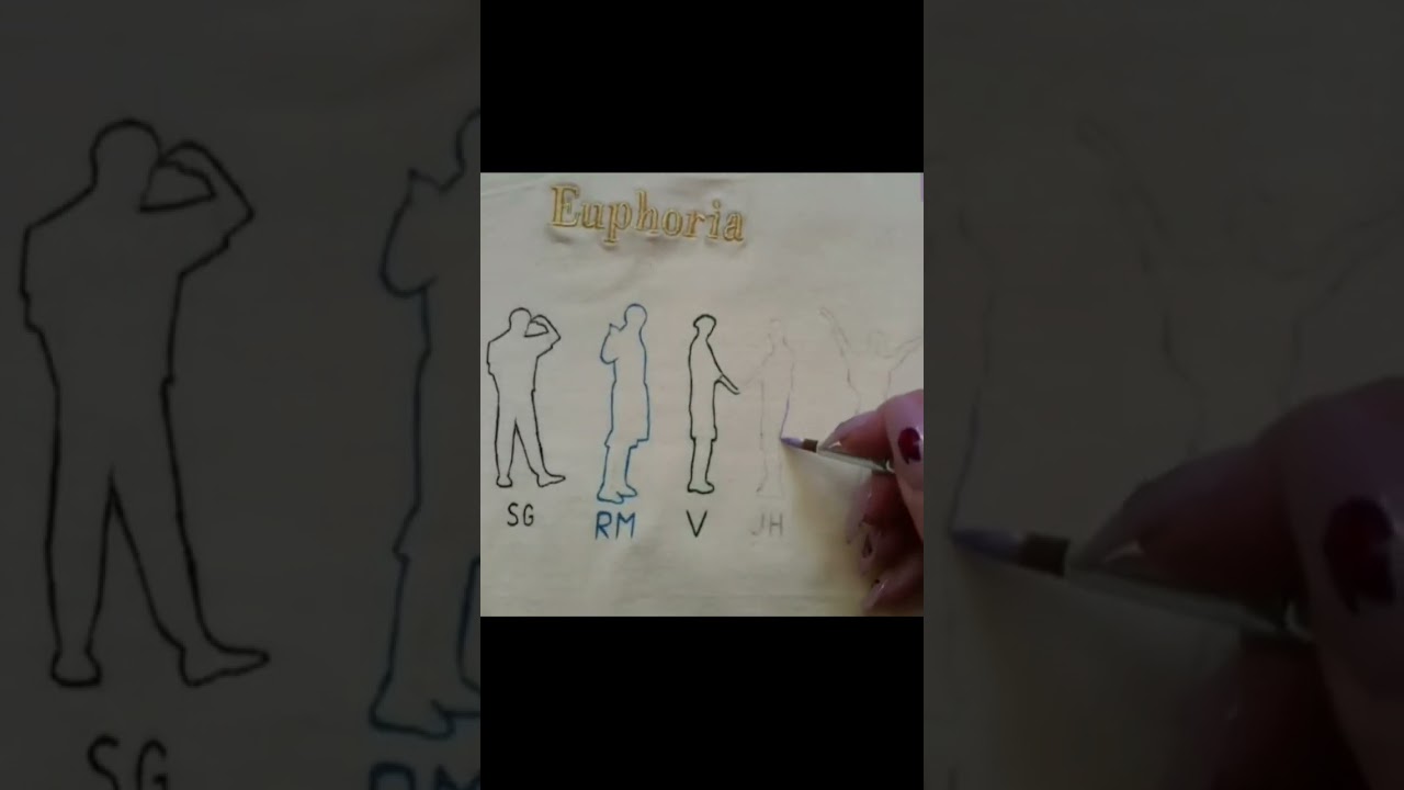 Рисуем акриловыми красками на одежде. BTS 