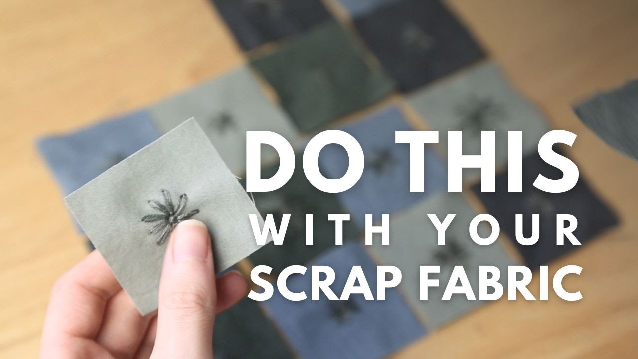 Combine your scrap fabric with hand stitches to make a beautiful item | Patchwork Drawstring Bag