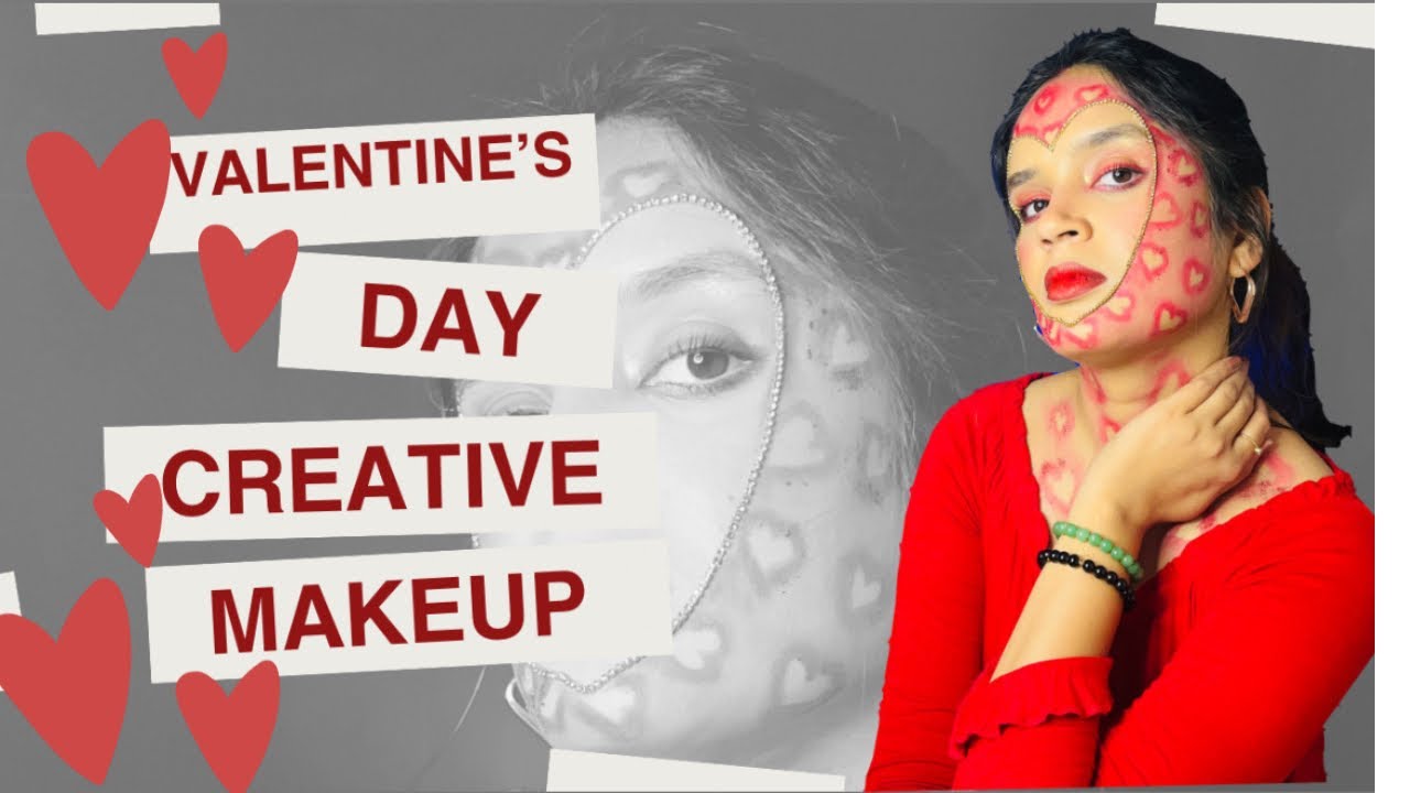How to Create a Bold Heart Face Art Makeup Look | Creative Valentine’s Transformation