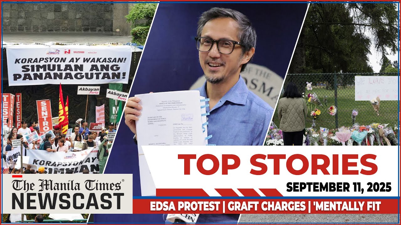 Protesters gather at EDSA Shrine vs Corruption in flood control
