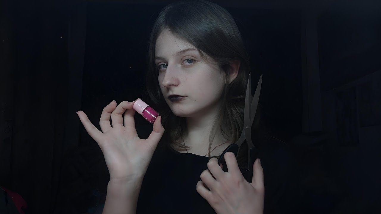 • asmr • маник у готки в ужасном салоне💅🏻🖤