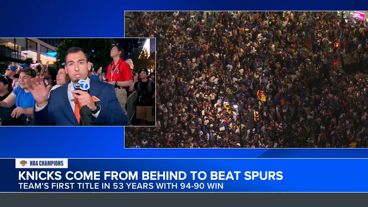 Knicks fans emotional as team wins first title in more than 5 decades