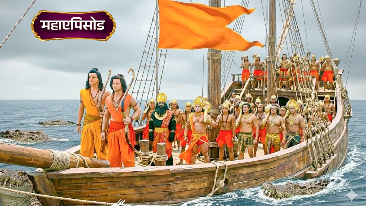श्री राम ने हनुमान जी और वानर सेना संग बनाया विशाल जहाज़ | Shrimad Ramayan | #ram #ramayan