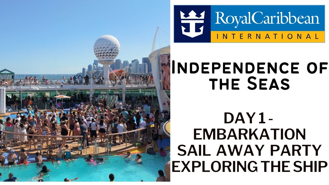 Royal Caribbean Independence of the Seas Bahamas Vlog - Day 1 Embarkation, Sail Away, Ship Tour