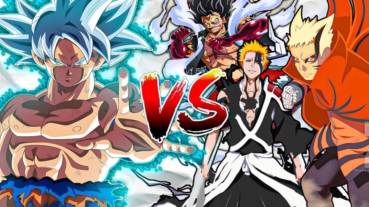 Goku Vs Naruto Ichigo Luffy - Anime Battle