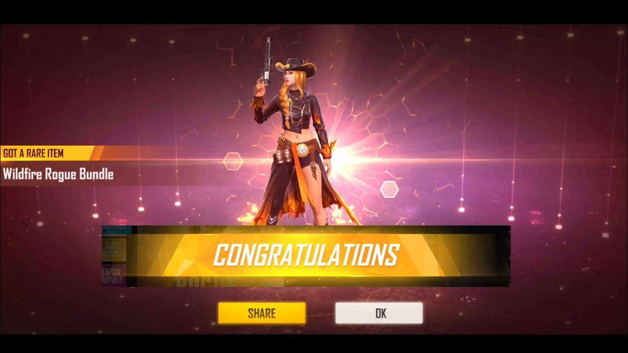 Wild Fire Rogue Bundle | Free Fire Shayari Video | Dashanan Gaming