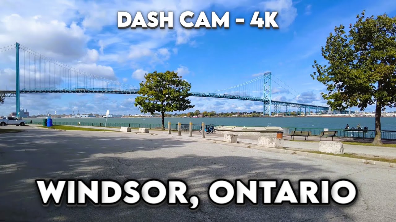 🚗 Windsor, Ontario  🏙️ 4K Drive