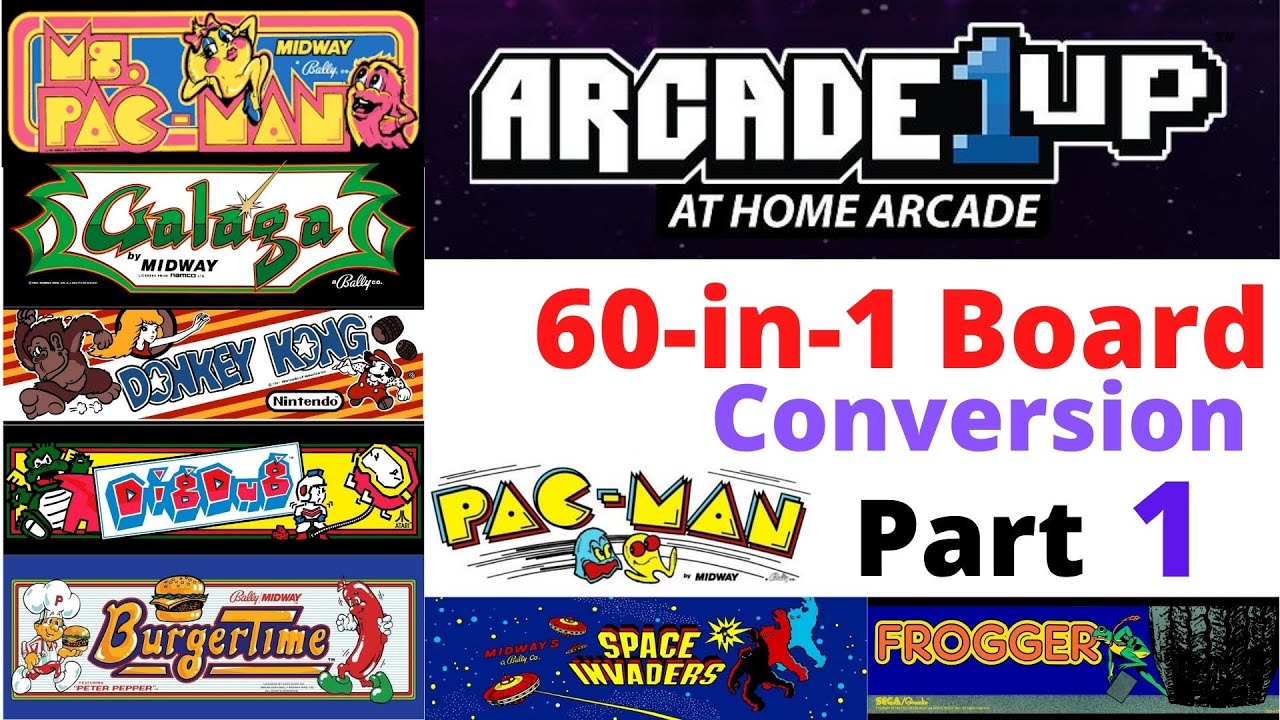 Part 1 - A1UP - Cabinet Conversion to 60 in 1 Board - MultiCade - iCade - Arcade1UP