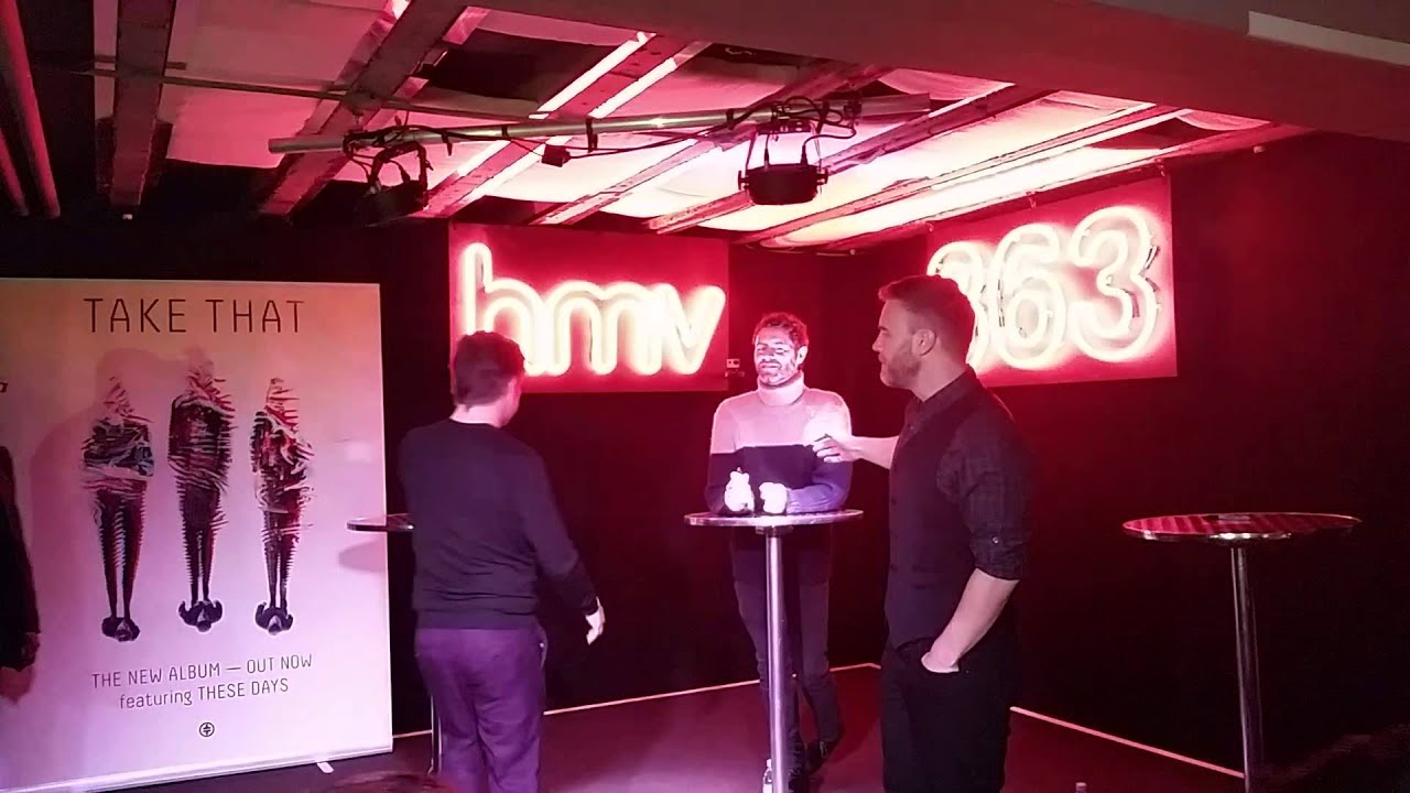 Take That Signing HMV Oxford Street 1st Dec 2014