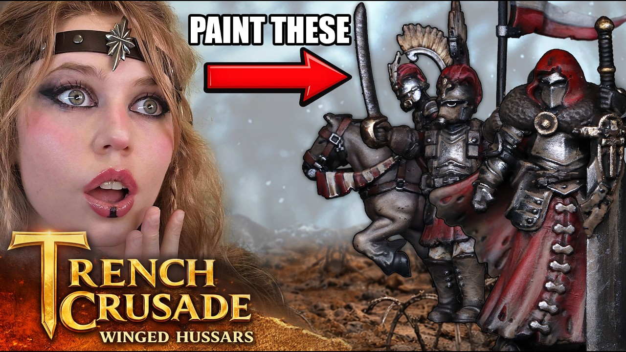 Как покрасить мрачных крылатых гусаров в стиле Trench Crusade | Урок по Trench Crusade