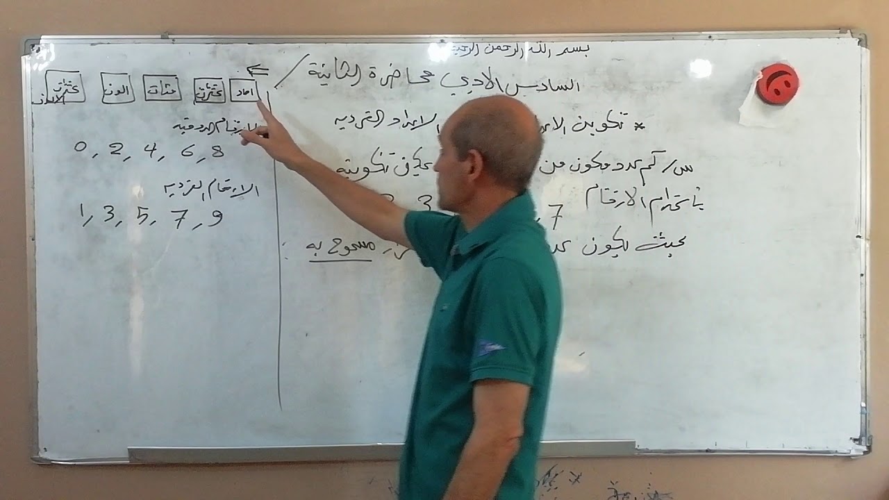 الفصل الأول /مبدأ العد والتباديل والتوافيق /المحاضره الثانيه