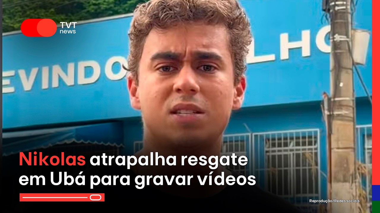 #aovivo Nikolas atrapalha resgate em Ubá para gravar vídeos - Disputa em SP: Haddad vem aí