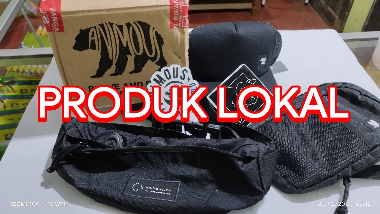 UNBOX TOPI ANIMOUS TRUCKER HAT TAS SELEMPANG SLINGBAG KESA | REVIEW YES