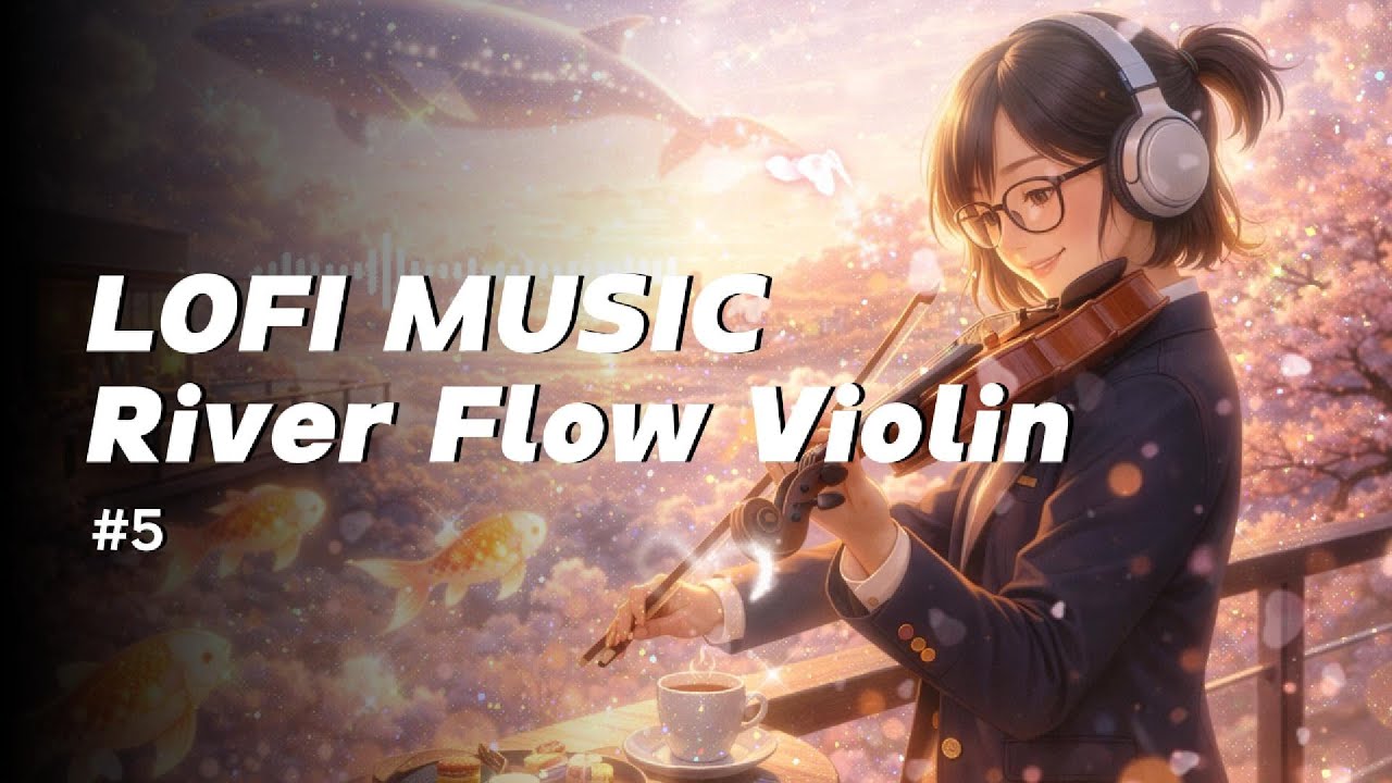 lofi violin chill | River Flow Vibes for a Good First Day #lofiviolin #lofi #chill #feelgood #study