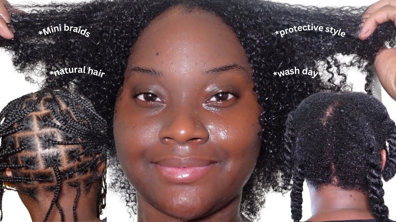 MY UPDATED MINI BRAID ROUTINE| WASH DAY| HOW I KEEP MY HAIR MOISTURIZED| MISS MIYCAH