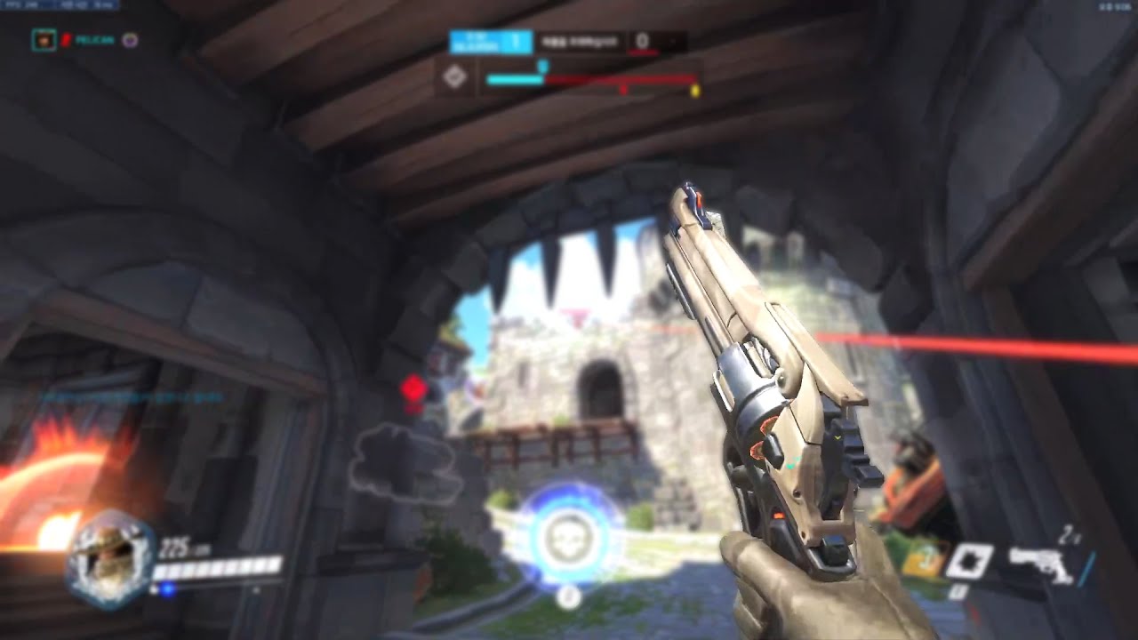 Pelican Pro Cassidy and Hanzo gameplay - 39 elims! [ Overwatch Season 32 ]