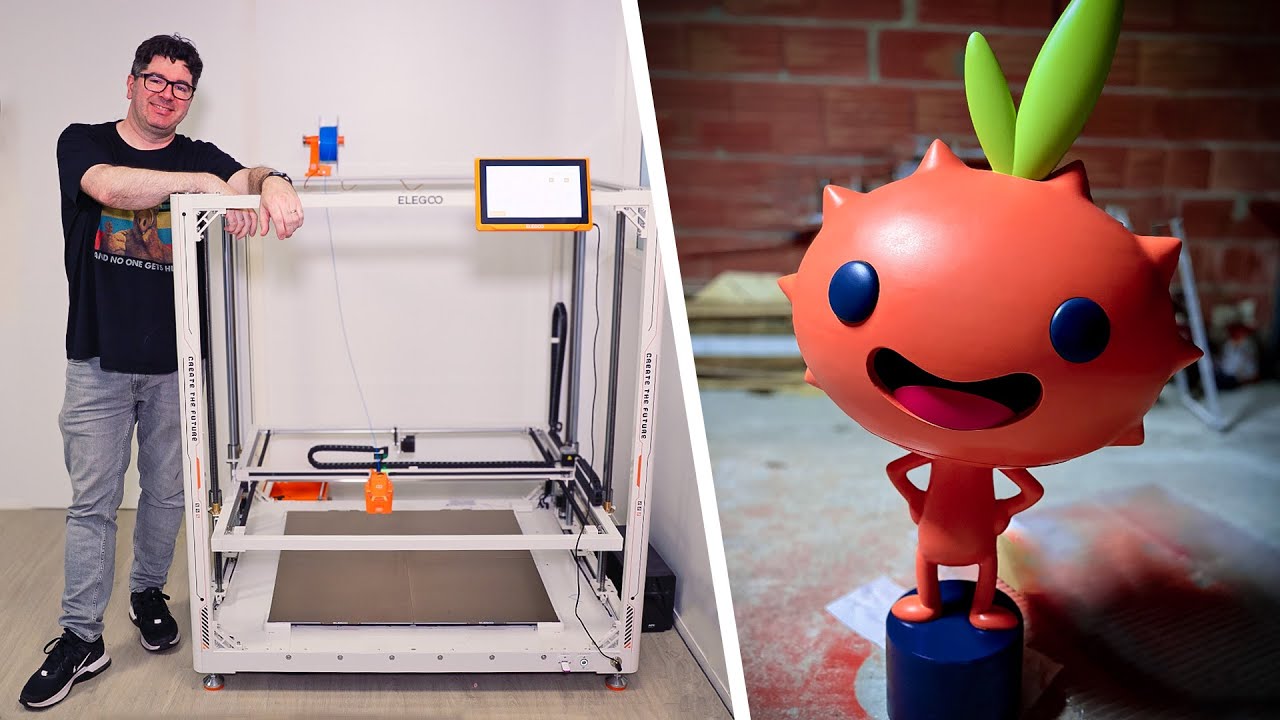 Orange Storm Giga : la mascotte de Lychee Slicer d'1m60 de haut en impression 3D !