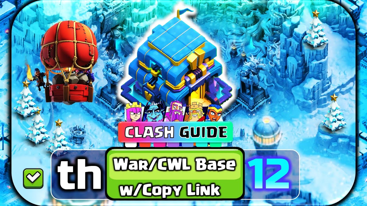 AFTER UPDATE🔥 New TOP 10 TH12 Base for War/CWL/Trophy 2025 | Town Hall 12 STRONGEST BASE LINK