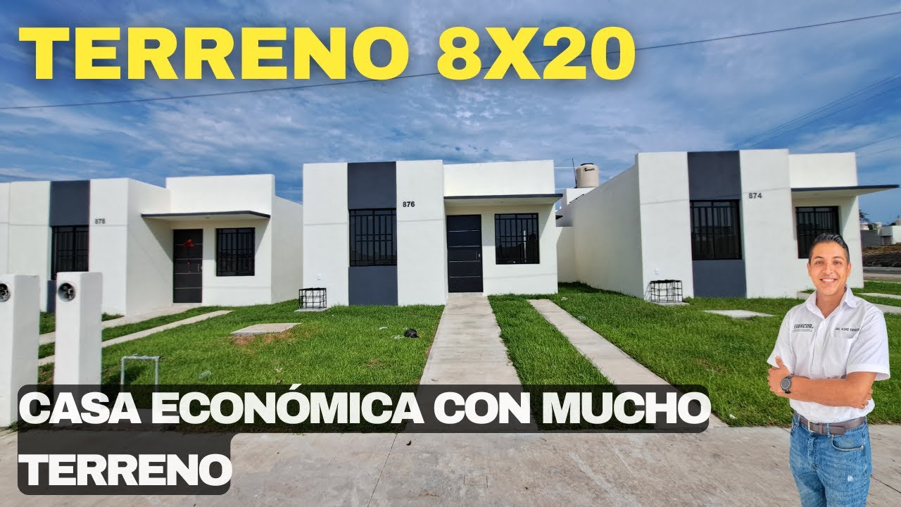 Casa económica NUEVA con gran terreno y 2 recámaras 🏡✨