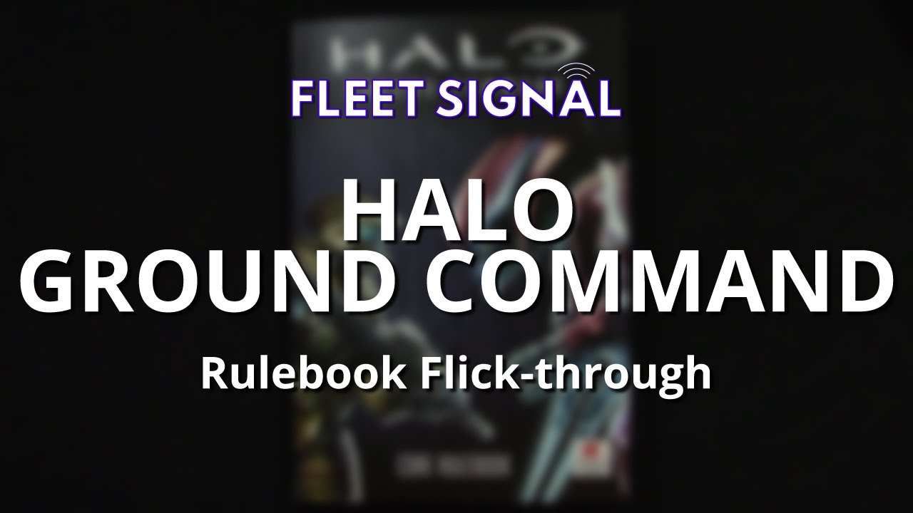 Halo Ground Command Rulebook Flick-Through