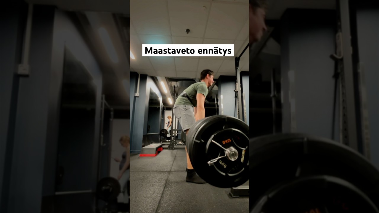 Maastaveto enn&auml;tys!💪 #maastaveto #mave #treeni #suomi #kuntosali #treenivinkit #17 #suomikanava