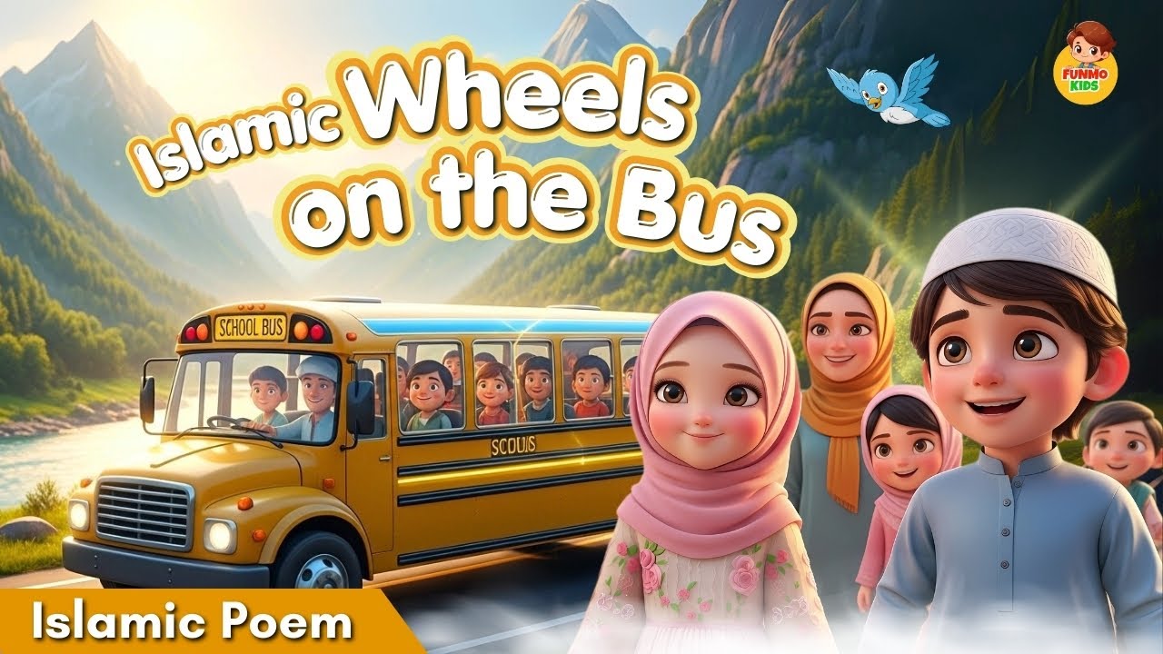 Muslim Wheels on the Bus (islamic version) | Allahu Akbar, Bismillah, Alhamdulillah! |Nursery Rhymes