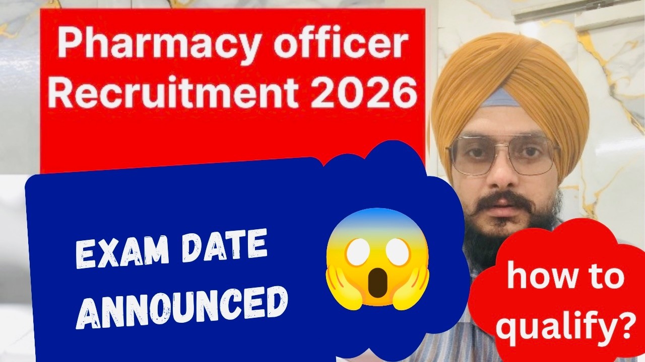 BIG UPDATE 🔥 Punjab Pharmacy Officer Exam Date Announced | Official Notice | bfuhs Recruitment 2026