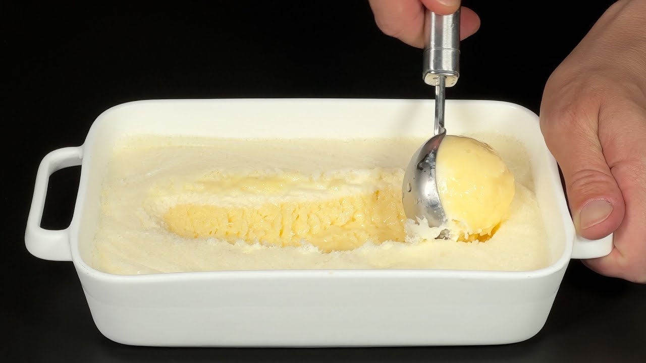 Only milk and eggs. This summer's most budget-friendly ice cream recipe. Recipe in 5 minutes
