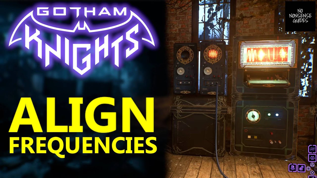 Gotham Knights Align The Frequencies - Sonic Device Puzzle in Arkham Asylum