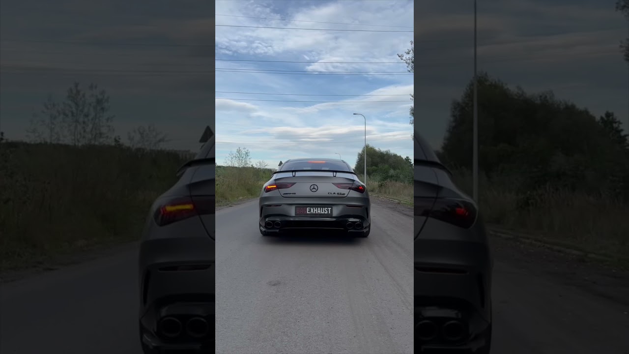 Aktywny układ GPF-Back w Mercedesie CLA 45S 👨🏼&zwj;🏭 #baq #exhaust #baqexhaust #mercedes #cla #45s