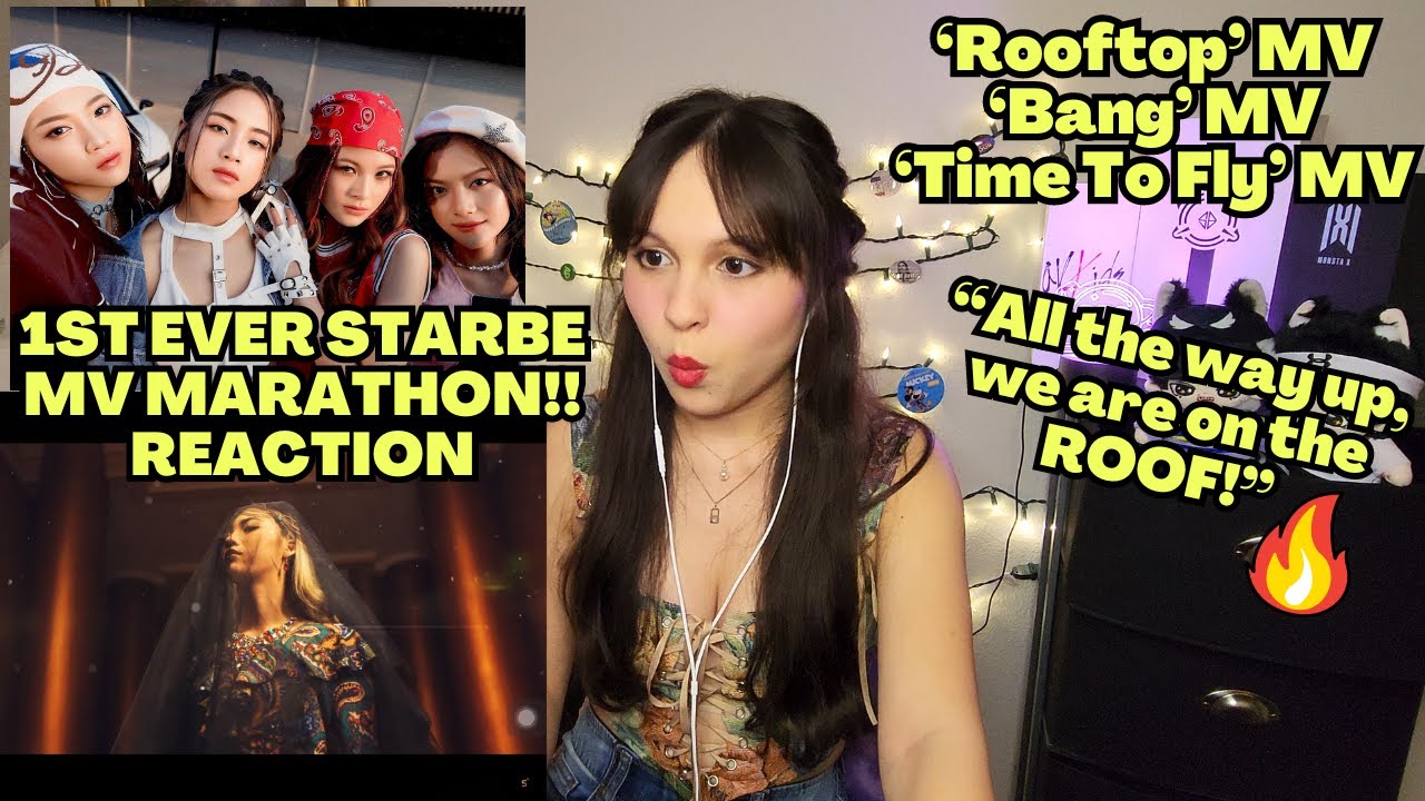 1ST EVER REACTION TO AN IPOP GIRL GROUP! STARBE 'ROOFTOP' + 'BANG' + 'TIME TO FLY' | REACTION