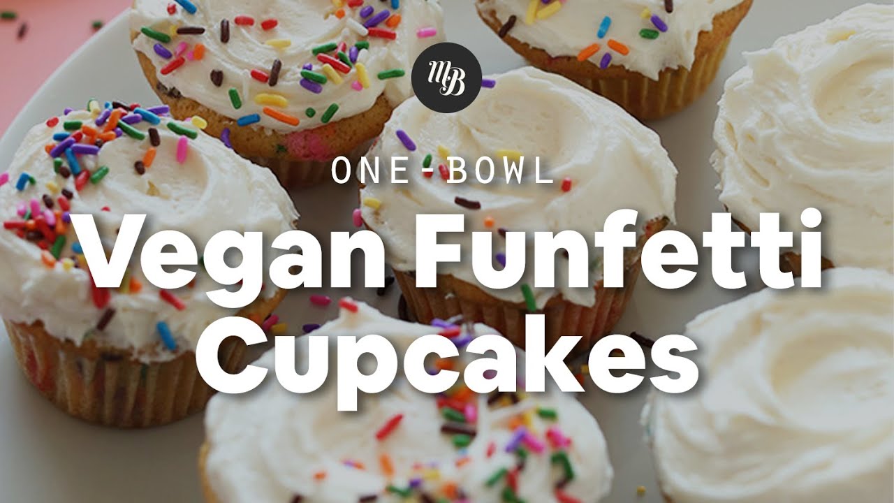 1-Bowl Vegan Funfetti Cupcakes | Minimalist Baker Recipes