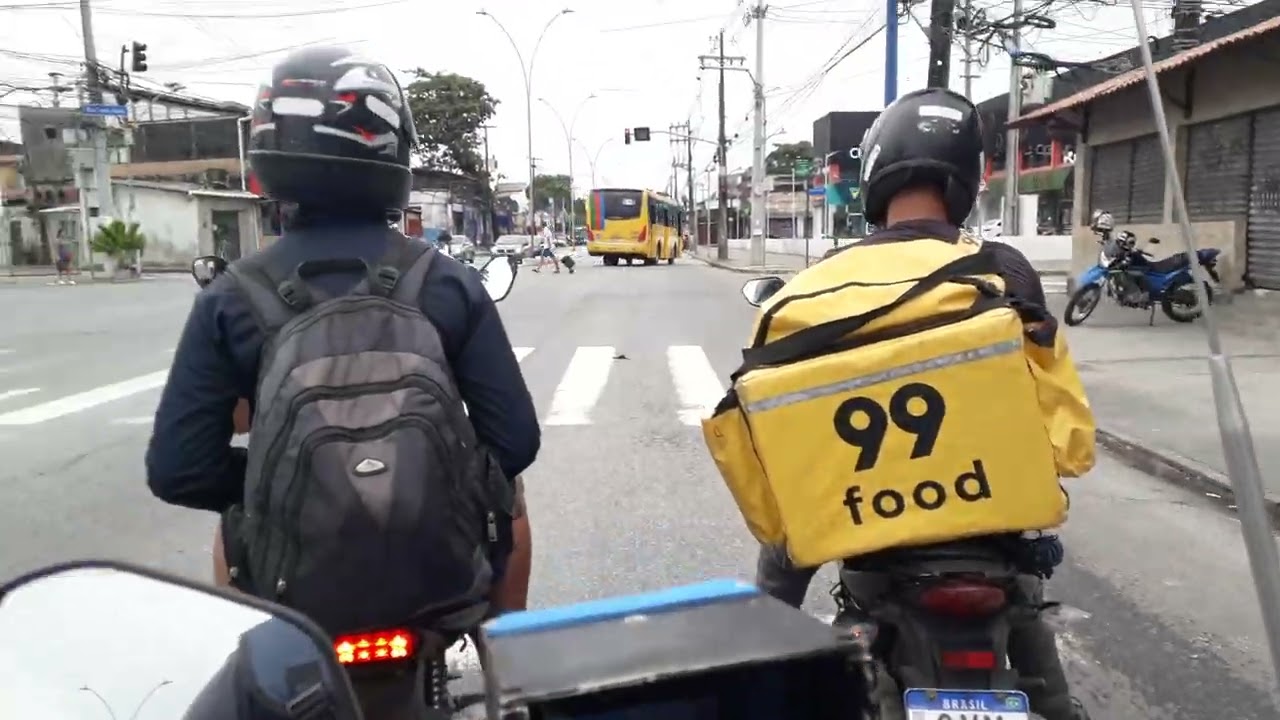 Mais um dia de entrega na uber moto 