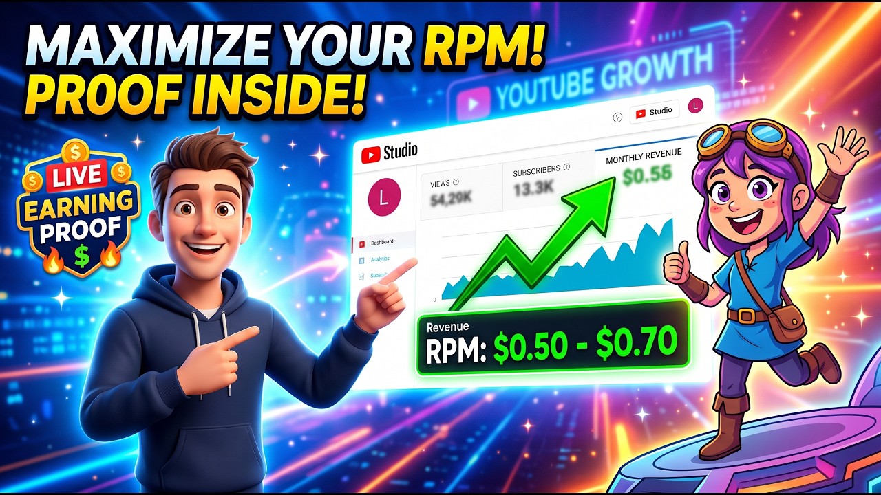 Animation Channel Earning & RPM Analysis 2025 | Cartoon Videos Se Kamai Kaise Kare?