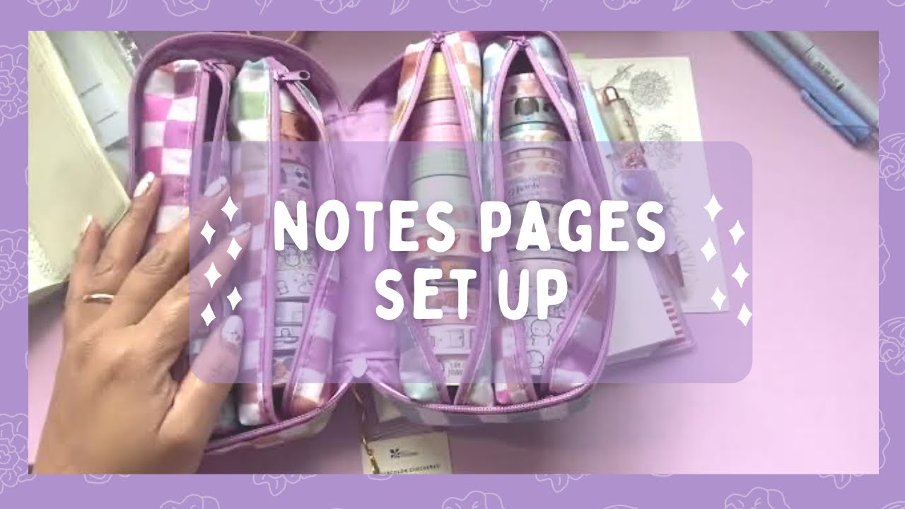 Hobonichi Weeks Notes Pages set up | Chatty | @yureliplans